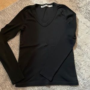 Michael Stars Black V neck tshirt OS one size